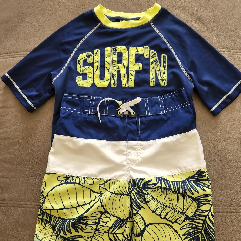 Gymboree Boys Swim Set - LARGE (10/12)